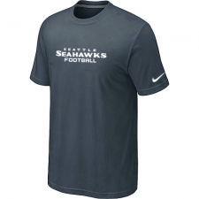 Nike Seattle Seahawks Sideline Legend Authentic Font Dri-FIT NFL T-Shirt - Grey
