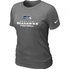 Nike Seattle Seahawks Women's Critical Victory NFL T-Shirt - Dark Grey