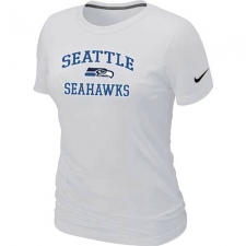 Nike Seattle Seahawks Women's Heart & Soul NFL T-Shirt - White