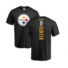 Football Pittsburgh Steelers #11 Justin Hunter Black Backer T-Shirt