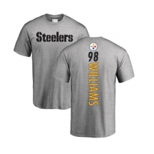 Football Pittsburgh Steelers #98 Vince Williams Ash Backer T-Shirt