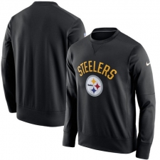 NFL Men's Pittsburgh Steelers Nike Black Sideline Circuit Performance Sweatshirt