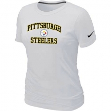 Nike Pittsburgh Steelers Women's Heart & Soul NFL T-Shirt - White
