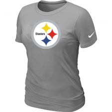 Nike Pittsburgh Steelers Women's Legend Logo Dri-FIT NFL T-Shirt - Grey