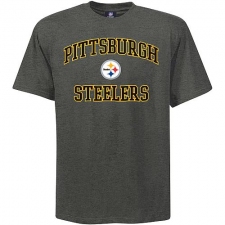 Pittsburgh Steelers Big & Tall Heart & Soul NFL T-Shirt - Grey