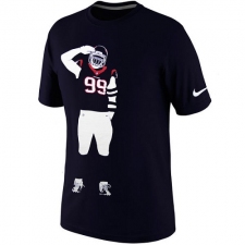 NFL JJ Watt Houston Texans Nike Silhouette T-Shirt - Navy Blue