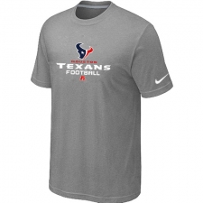 Nike Houston Texans Critical Victory NFL T-Shirt - Grey