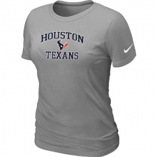 Nike Houston Texans Women's Heart & Soul NFL T-Shirt - Light Grey