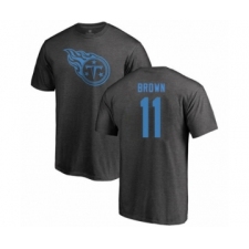 Football Tennessee Titans #11 A.J. Brown Ash One Color T-Shirt