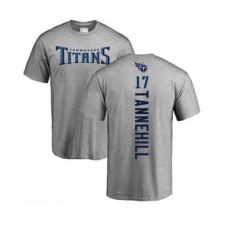 Football Tennessee Titans #17 Ryan Tannehill Ash Backer T-Shirt