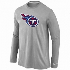 Nike Tennessee Titans Team Logo Long Sleeve NFL T-Shirt - Grey