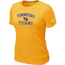 Nike Tennessee Titans Women's Heart & Soul NFL T-Shirt - Yellow