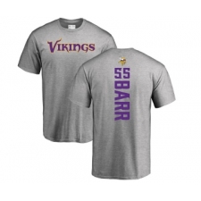 Football Minnesota Vikings #55 Anthony Barr Ash Backer T-Shirt