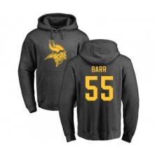 Football Minnesota Vikings #55 Anthony Barr Ash One Color Pullover Hoodie