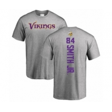 Football Minnesota Vikings #84 Irv Smith Jr. Ash Backer T-Shirt