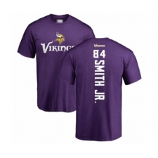 Football Minnesota Vikings #84 Irv Smith Jr. Purple Backer T-Shirt