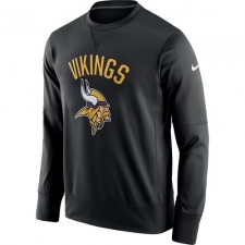NFL Men's Minnesota Vikings Nike Black Sideline Circuit Performance Sweatshirt