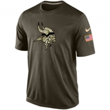 NFL Minnesota Vikings Nike Olive Salute To Service KO Performance Dri-FIT T-Shirt