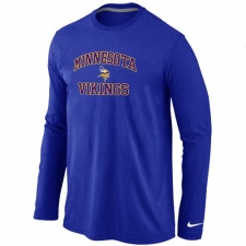 Nike Minnesota Vikings Heart & Soul Long Sleeve NFL T-Shirt - Blue