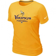 Nike Minnesota Vikings Women's Critical Victory NFL T-Shirt - Gold