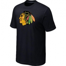 NHL Men's Chicago Blackhawks Big & Tall Logo T-Shirt - Black