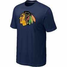 NHL Men's Chicago Blackhawks Big & Tall Logo T-Shirt - Navy