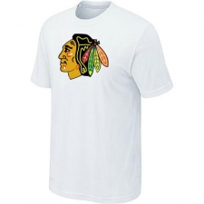 NHL Men's Chicago Blackhawks Big & Tall Logo T-Shirt - White