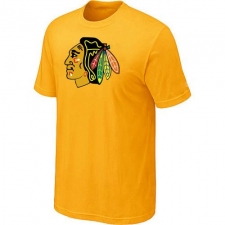 NHL Men's Chicago Blackhawks Big & Tall Logo T-Shirt - Yellow