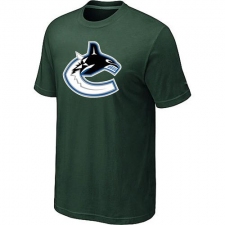 NHL Men's Vancouver Canucks Big & Tall Logo T-Shirt - Dark Green