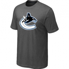 NHL Men's Vancouver Canucks Big & Tall Logo T-Shirt - Dark Grey
