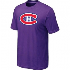 NHL Men's Montreal Canadiens Big & Tall Logo T-Shirt - Purple