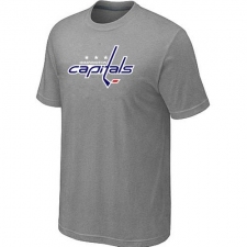 NHL Men's Washington Capitals Big & Tall Logo T-Shirt - Grey