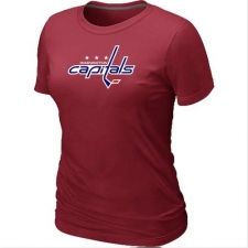 NHL Women's Washington Capitals Big & Tall Logo T-Shirt - Red