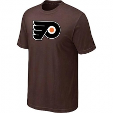 NHL Men's Philadelphia Flyers Big & Tall Logo T-Shirt - Brown