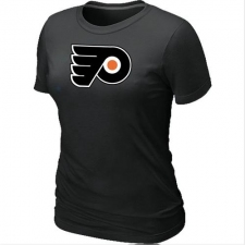 NHL Women's Philadelphia Flyers Big & Tall Logo T-Shirt - Black