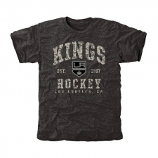 NHL Men's Los Angeles Kings Black Camo Stack Tri-Blend T-Shirt