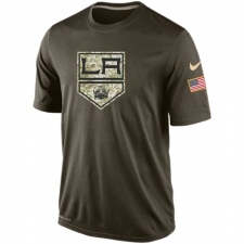 NHL Men's Los Angeles Kings Nike Olive Salute To Service KO Performance Dri-FIT T-Shirt