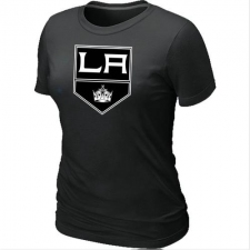 NHL Women's Los Angeles Kings Big & Tall Logo T-Shirt - Black