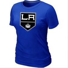 NHL Women's Los Angeles Kings Big & Tall Logo T-Shirt - Blue