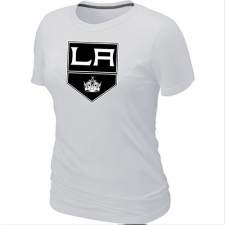 NHL Women's Los Angeles Kings Big & Tall Logo T-Shirt - White