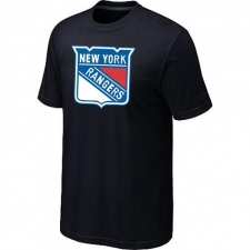 NHL Men's New York Rangers Big & Tall Logo T-Shirt - Black
