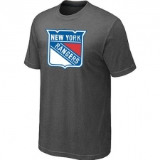 NHL Men's New York Rangers Big & Tall Logo T-Shirt - Dark Grey