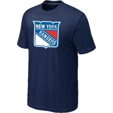 NHL Men's New York Rangers Big & Tall Logo T-Shirt - Navy