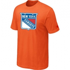 NHL Men's New York Rangers Big & Tall Logo T-Shirt - Orange