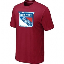 NHL Men's New York Rangers Big & Tall Logo T-Shirt - Red