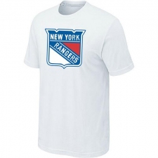 NHL Men's New York Rangers Big & Tall Logo T-Shirt - White