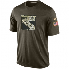 NHL Men's New York Rangers Nike Olive Salute To Service KO Performance Dri-FIT T-Shirt