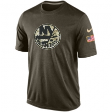 NHL Men's New York Islanders Nike Olive Salute To Service KO Performance Dri-FIT T-Shirt