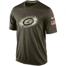 NHL Men's Carolina Hurricanes Nike Olive Salute To Service KO Performance Dri-FIT T-Shirt