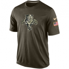 NHL Men's Florida Panthers Nike Olive Salute To Service KO Performance Dri-FIT T-Shirt